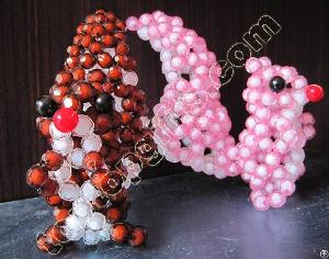 Diy Acrylic Beaded Squirrel Plastic Bead Animal Decoration