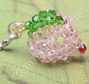 Handmace Beaded Peach Fashion Beaded Fruit Charms