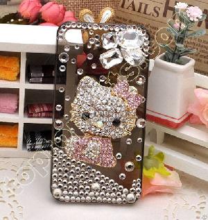 Hello Kitty Rhinestone Iphone4 Shell Hard Case Cover