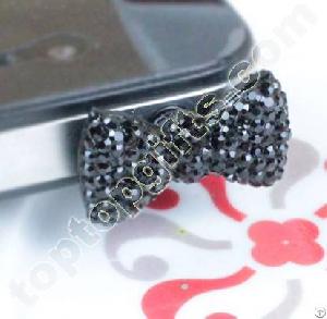 Mixed 3.5mm Resin Bowknot Iphone Dust Cover