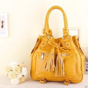 Korean Version High Fashion Handbags Yellow