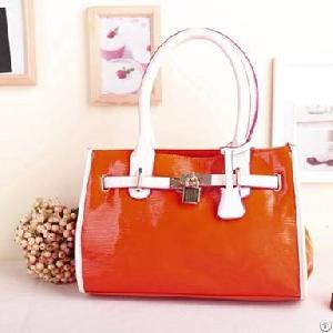 Ol Style Pu Orange Handbag