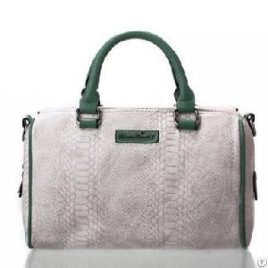 Stylish Style Casual Snake Handbags White