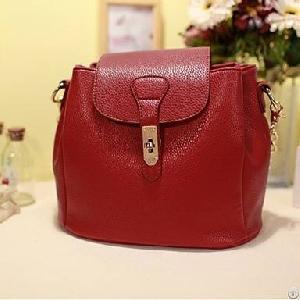 Vintage Chain Embellished Fashionable Handbags Red White Pink