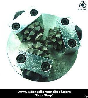 Aluminium Alloy Bush Hammer Plate With 3 Rollers