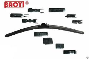 Flat Wiper Blade With 12 Adaptors