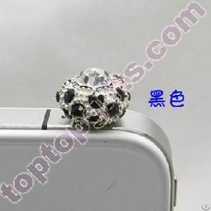 3.5 Mm Fashion Rhinestone Dust Stopper