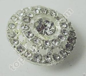 circle rhinestone button garment