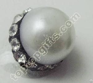 pearl rhinestone middle east button