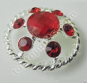 Red Rhinestone Button 2013 Popular Garment Accessories