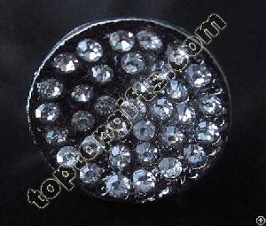 Round Middle East Rhinestone Button