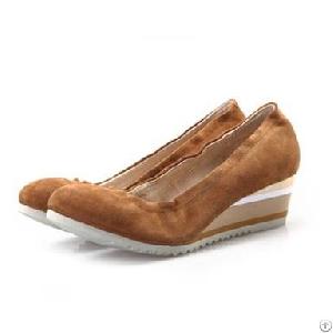 Newly Sweet High Heel Wedges Camel Black Blue