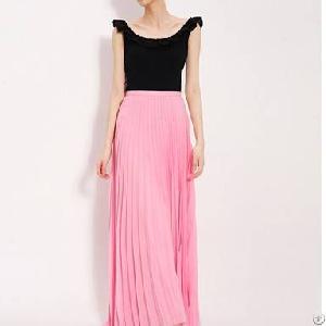 Round Neck Sleeveless Full Length Dresses Black