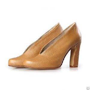 Western Elegant V Pumps Reviews Apricot