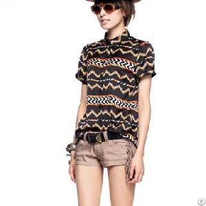 Western Style Black Shirts For Women