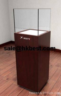 Customize Free Standing Jewely Display Cabinet For Luxury Jewelry Store