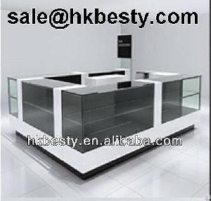 glass jewelry jewellery kiosk display showcase furniture