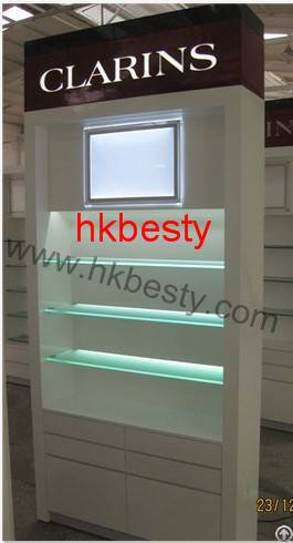 Name Brand Cosmetic Cabinet Display / Cosmetic Store Showcase