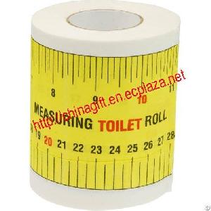 measuring toilet tissue roll