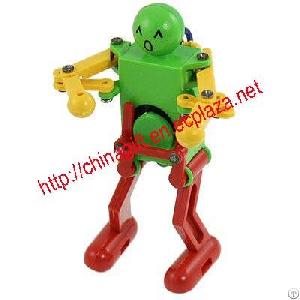 plastic wind up dancing robot toy