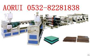 Pe, Pp Plastic Building Templates Board Machinery-aorui