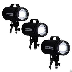 200wa Daylight Led Studio 3-light Kit For Stills And Video Lighting Kit