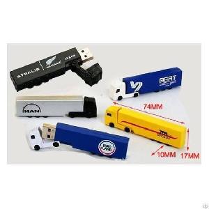 Truck Shaped Usb Customized As Seur Promotional Flash Drive In Pms Logos