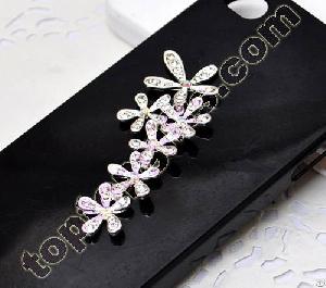 2012 Fashion Six Flower Rhinestone Cabochon