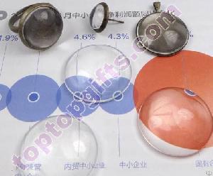 Clear Round Cabochon Large Flat Back Stone Phone Decoration