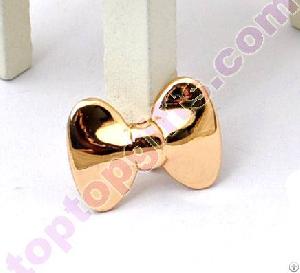 Metal Bowknot Cabochon Iphone Cover Decoration