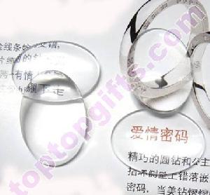 oval clear cabochon flat glass stone phone shells decorative