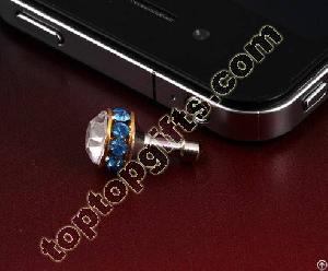 Rondelle Rhinestone Dust Cover Iphone Decoration