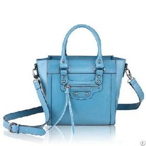 Fashion Vintage Cow Leather Female Bag Candy Color