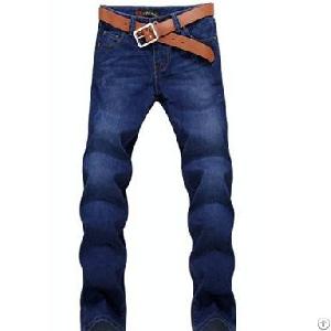 Vogue Style Pocket Embellished Denim Skinny Jeans Deep Blue