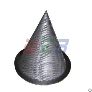 stainless steel conical strainer cone