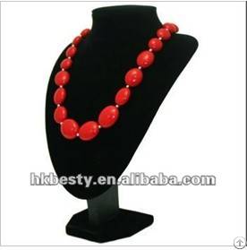 velvet resin jewelry mannequin display stands