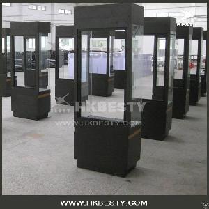 Customize Design Exhibition Fair Jewelry Showroom Funiture / Glass Wooden Wall Showcases