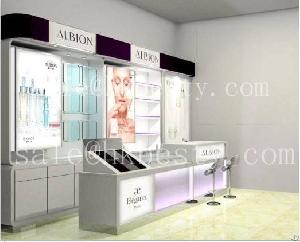 Famous Brand Cosmetic Display Stand / Cosmetic Store Showcase Furniture