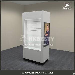 Fashion Jewelry Wall Display Cabinet With Mdf Slatwall Hooks / Panel