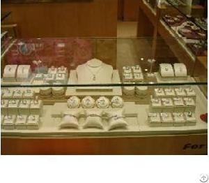 Jewelry Counter Displays / Jewelry Display Set In Beige