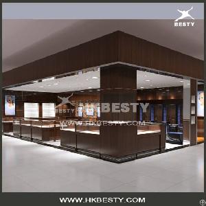 Jewelry Shop / Store Design / Glass Wood Showroom Showcase Cabinets