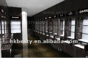 Name Brand Watch Showroom Furniture / Showroom Display Wall Cabinet