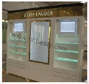 Perfume Cabinet / Jewellery Wall Mirrored Display Cabinet / Cosmetic Display Showcase With Led Light