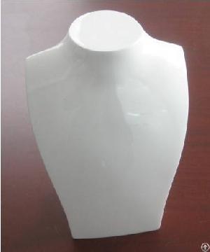 White Lacquered Wooden Jewerly Mannequin