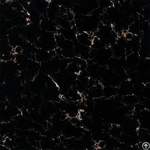 Black Marble Pattern Porcelain Tile Excellent Texture