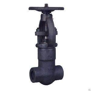 Api Forged Steel A105n Gate Valve 150 2500lb Sw / Rf / Npt