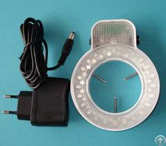 60mm Lylight Led Ring Light Med Euro 2 Runde Pin Plug