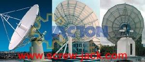 gearmotor driven screw jack satellite dish antenna elevation azimuth