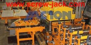 Manual Worm Gear Screw Jack Is Application In Automatic Sheet Stackers For Rolls Adjustment