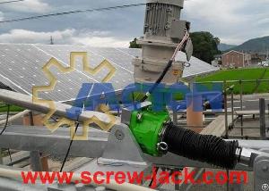 motorized screw jack accurate positioning solar panel tracking system